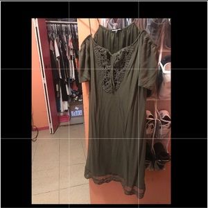 Charlotte Russe crochet cold shoulder dress